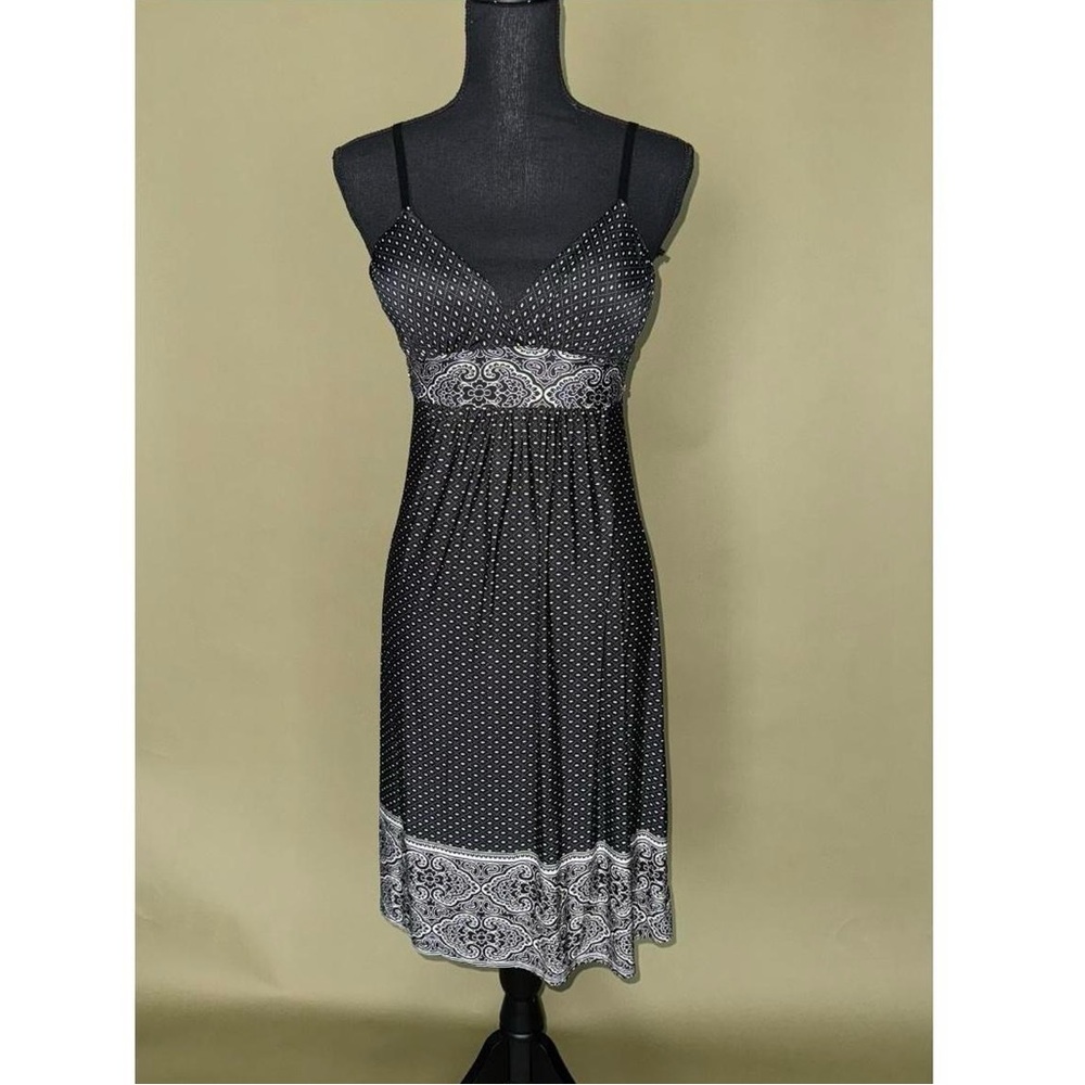 💚 Y2K Polka dot paisley dress by French quarter